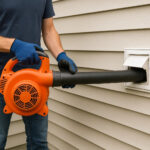 Cleaning Dryer Vent With Leaf Blower
